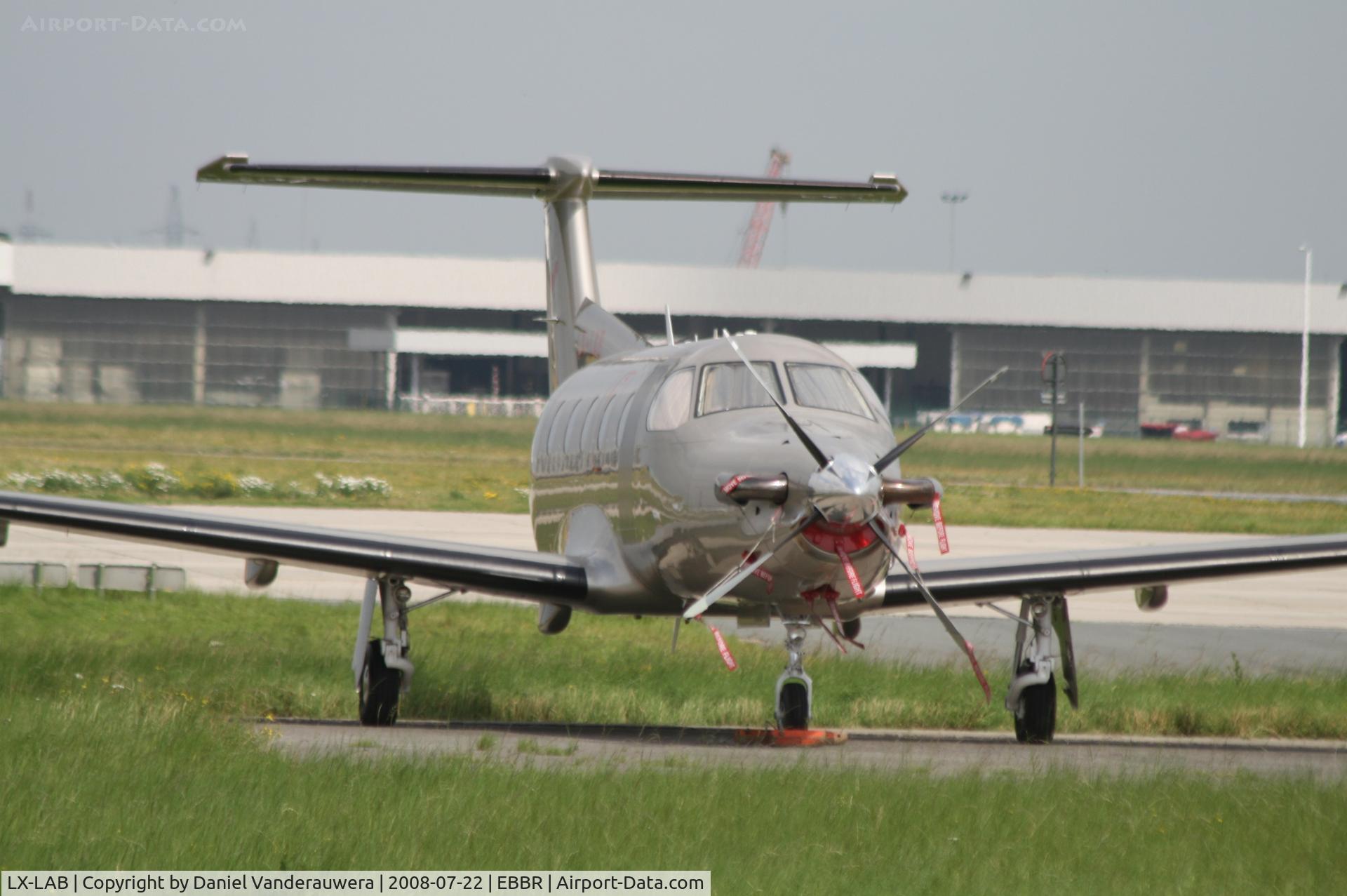 LX-LAB, 2003 Pilatus PC-12/45 C/N 531, Parked on G.A. apron