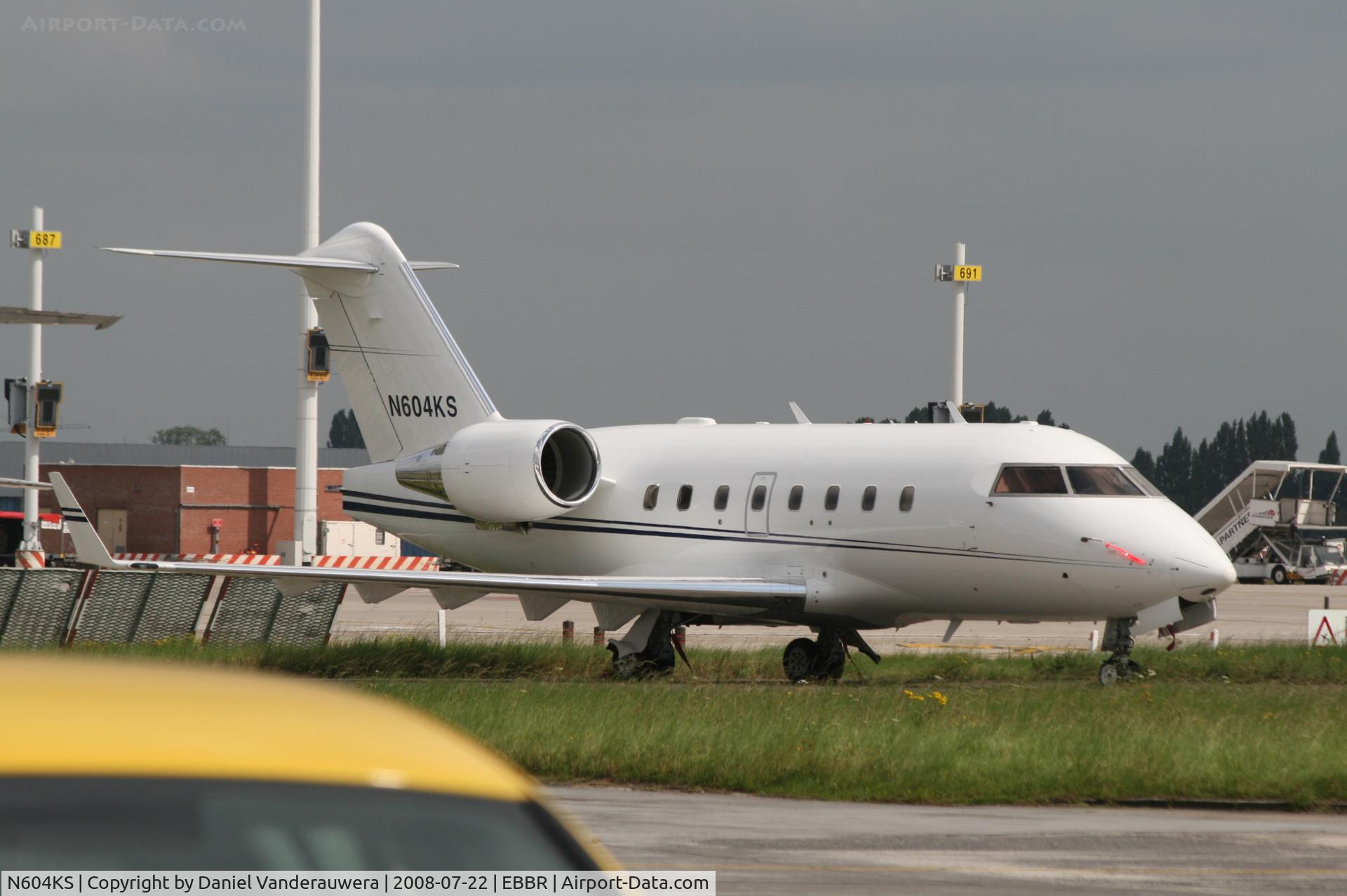 N604KS, 2003 Bombardier Challenger 604 (CL-600-2B16) C/N 5558, Parked on G.A. apron