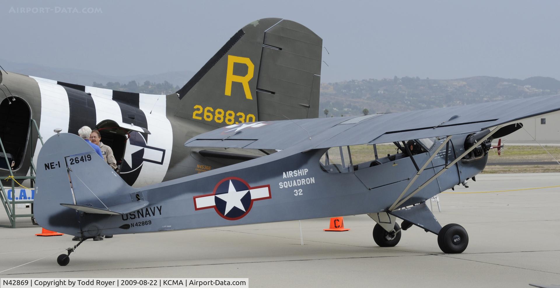 N42869, 1945 Piper J3C-65 Cub Cub C/N 15196, CAMARILLO AIR SHOW 2009