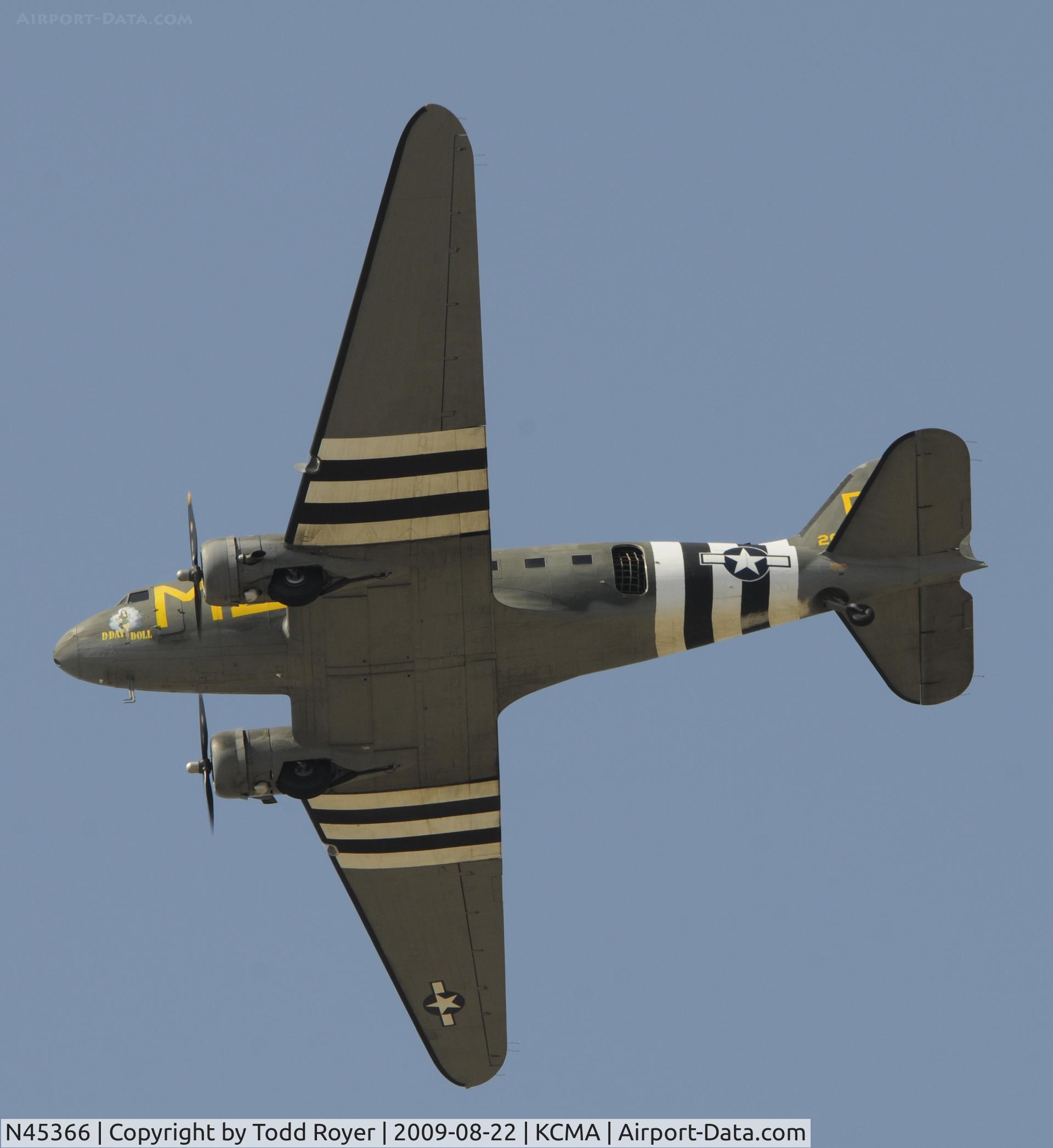 N45366, 1943 Douglas C-53D-DO Skytrooper (DC-3A) C/N 11757, CAMARILLO AIR SHOW 2009