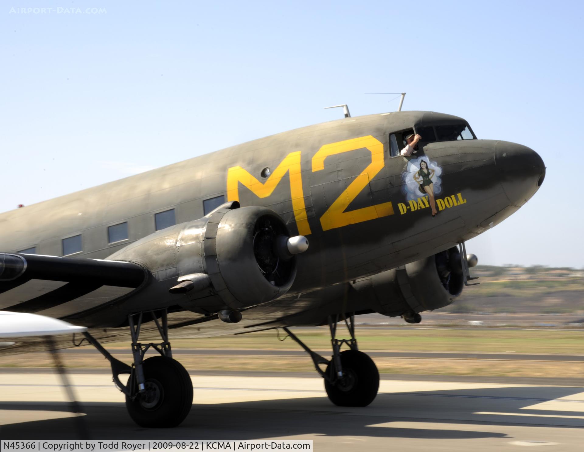 N45366, 1943 Douglas C-53D-DO Skytrooper (DC-3A) C/N 11757, CAMARILLO AIR SHOW 2009