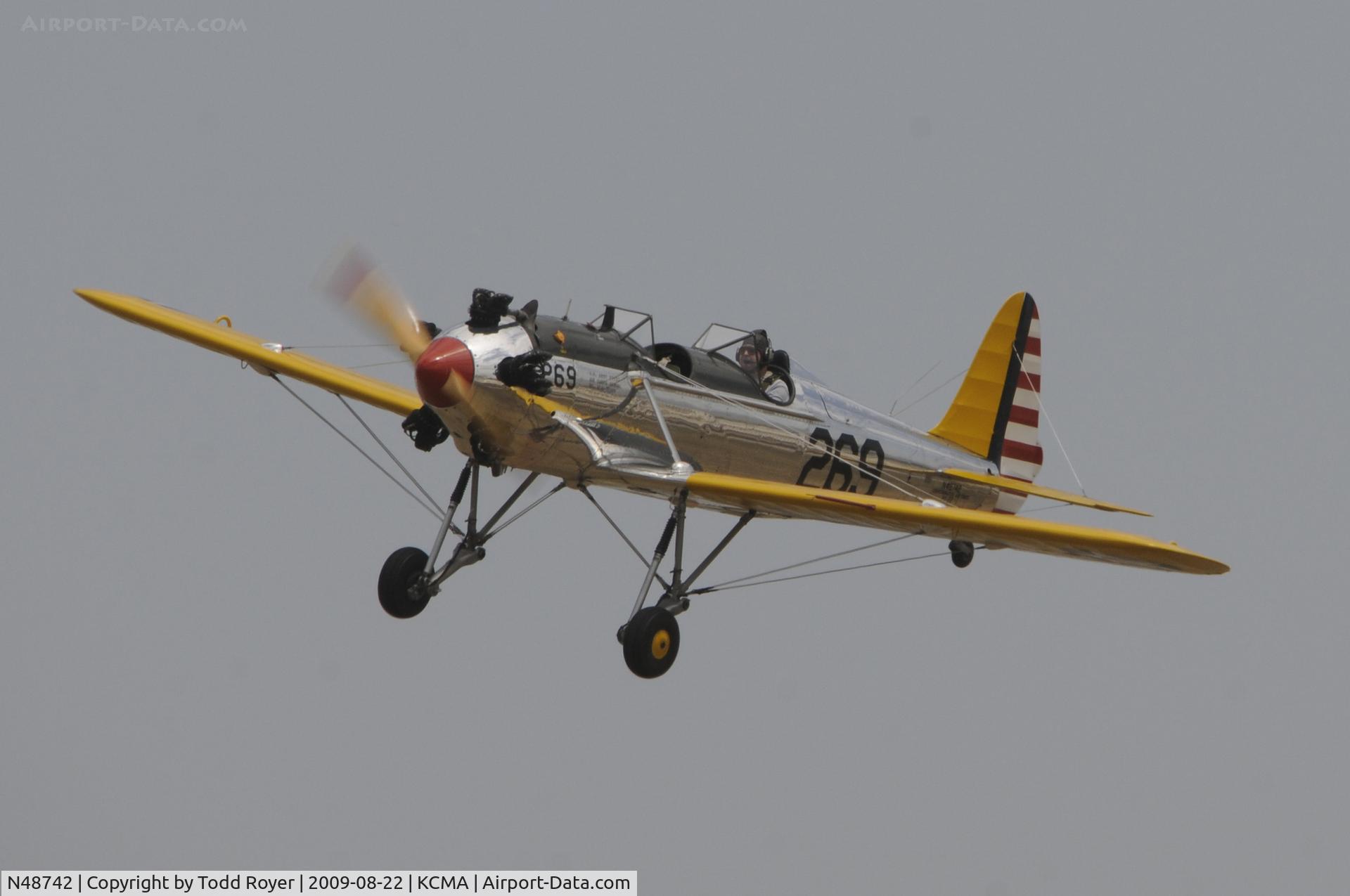 N48742, 1941 Ryan Aeronautical ST3KR C/N 1298, CAMARILLO AIR SHOW 2009