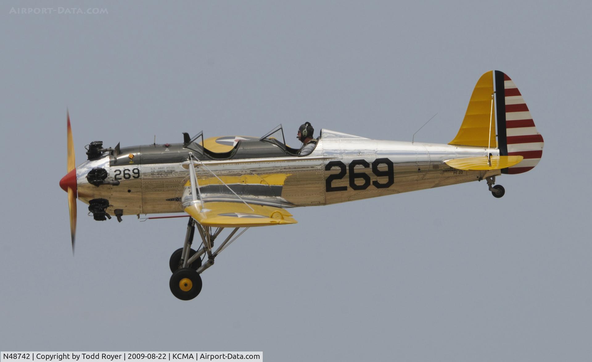 N48742, 1941 Ryan Aeronautical ST3KR C/N 1298, CAMARILLO AIR SHOW 2009