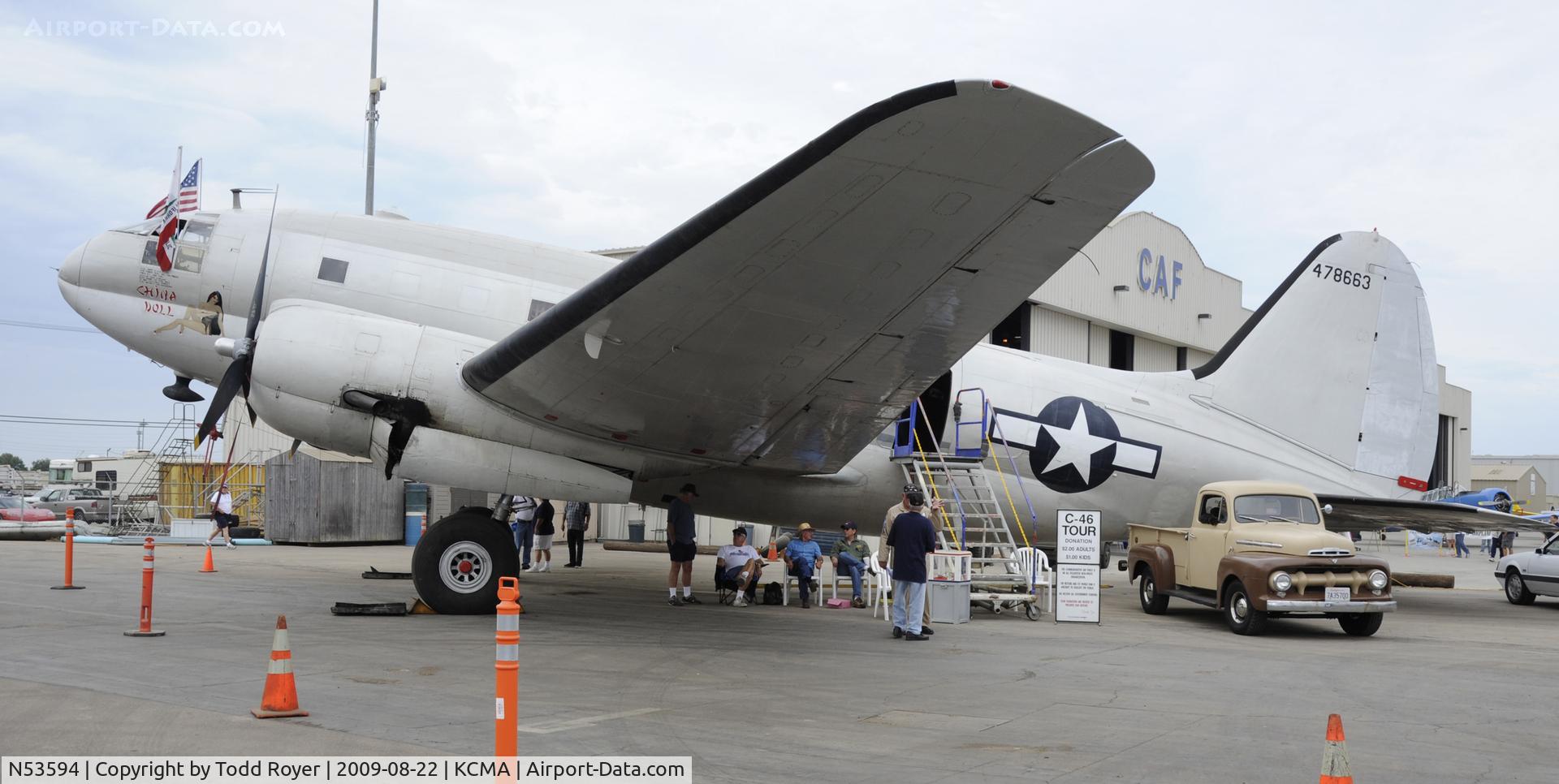 N53594, 1944 Curtiss C-46F Commando C/N 22486, CAMARILLO AIR SHOW 2009