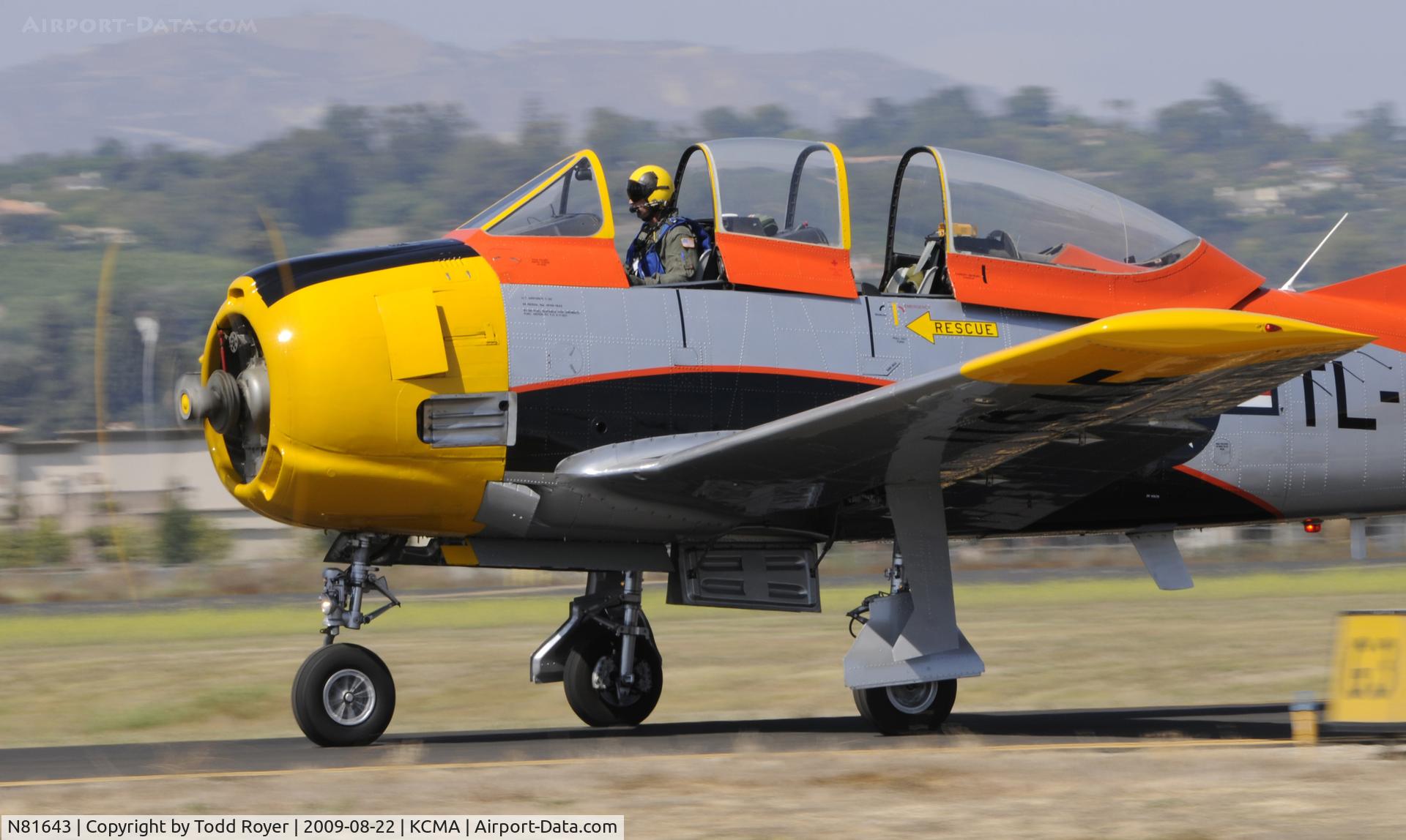 N81643, 1949 North American T-28A Trojan C/N 159-155 (49-1643), CAMARILLO AIR SHOW 2009