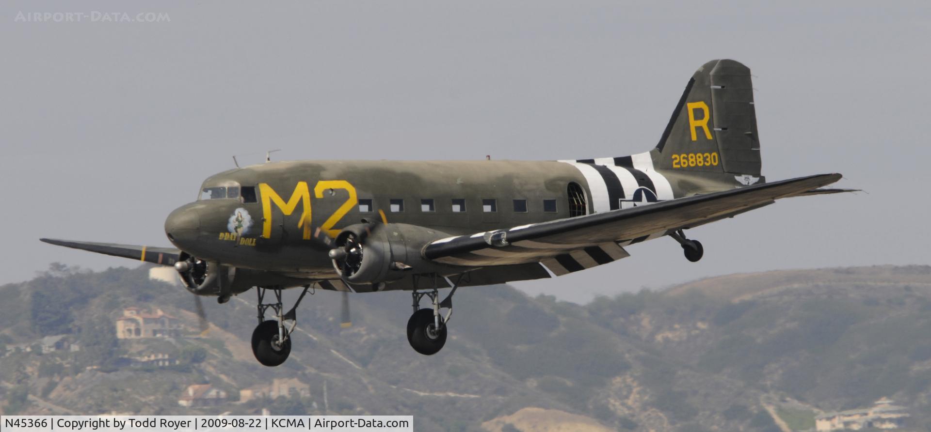 N45366, 1943 Douglas C-53D-DO Skytrooper (DC-3A) C/N 11757, CAMARILLO AIR SHOW 2009