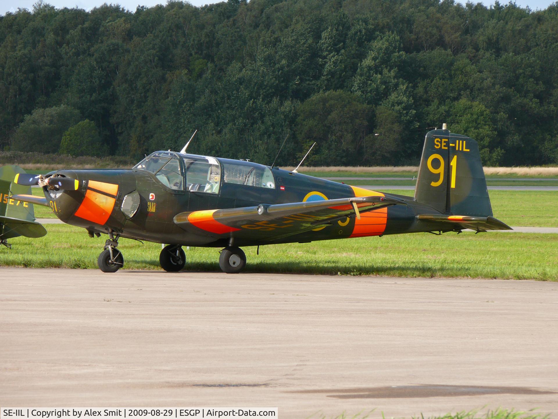 SE-IIL, 1952 Saab Sk.50B Safir (91B) C/N 91-211, SAAB S91B Safir SE-IIL painted as Swedish Air Force 91/5
