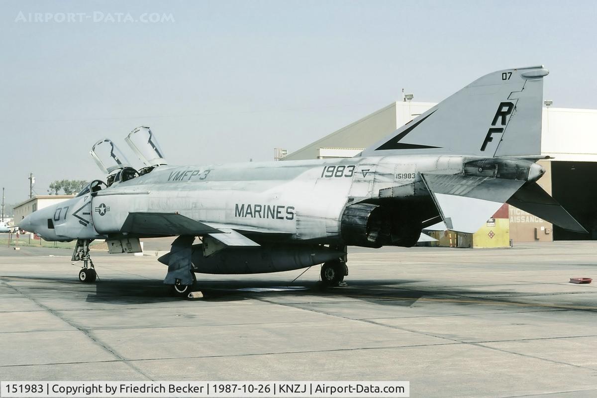 151983, McDonnell RF-4B Phantom C/N 1103, VMFP3 RF-4B at MCAS El Toro