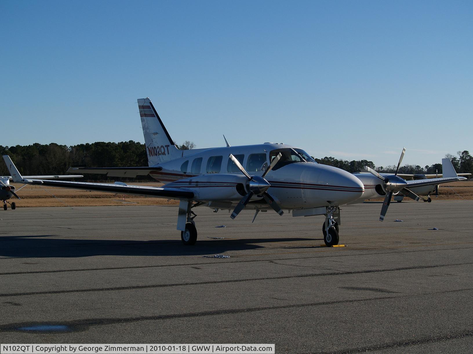 N102QT, 1982 Piper PA-31-325 Navajo C/R C/N 31-8212019, Parked on  tarmac @ GWW