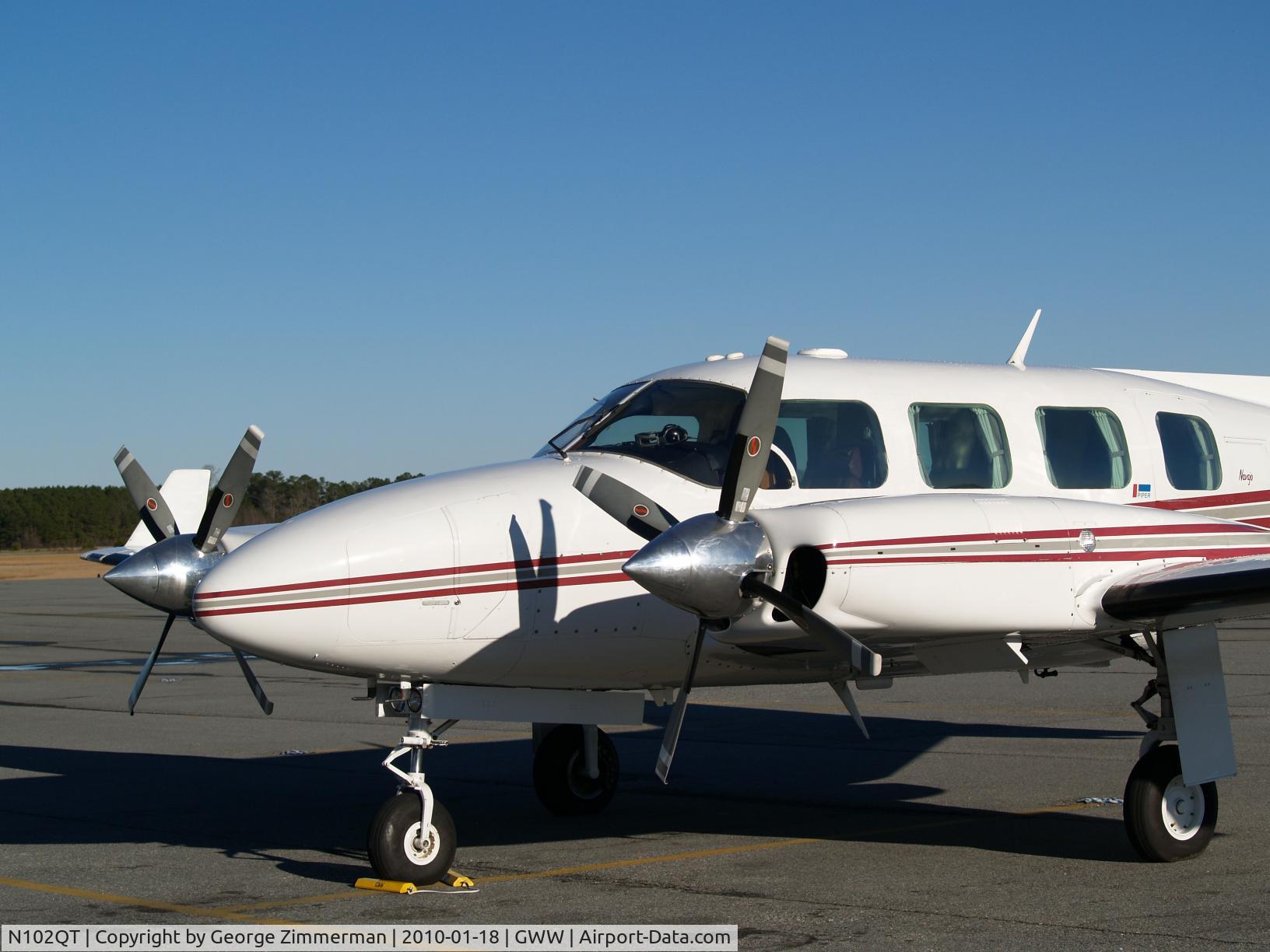 N102QT, 1982 Piper PA-31-325 Navajo C/R C/N 31-8212019, Parked on  tarmac @ GWW