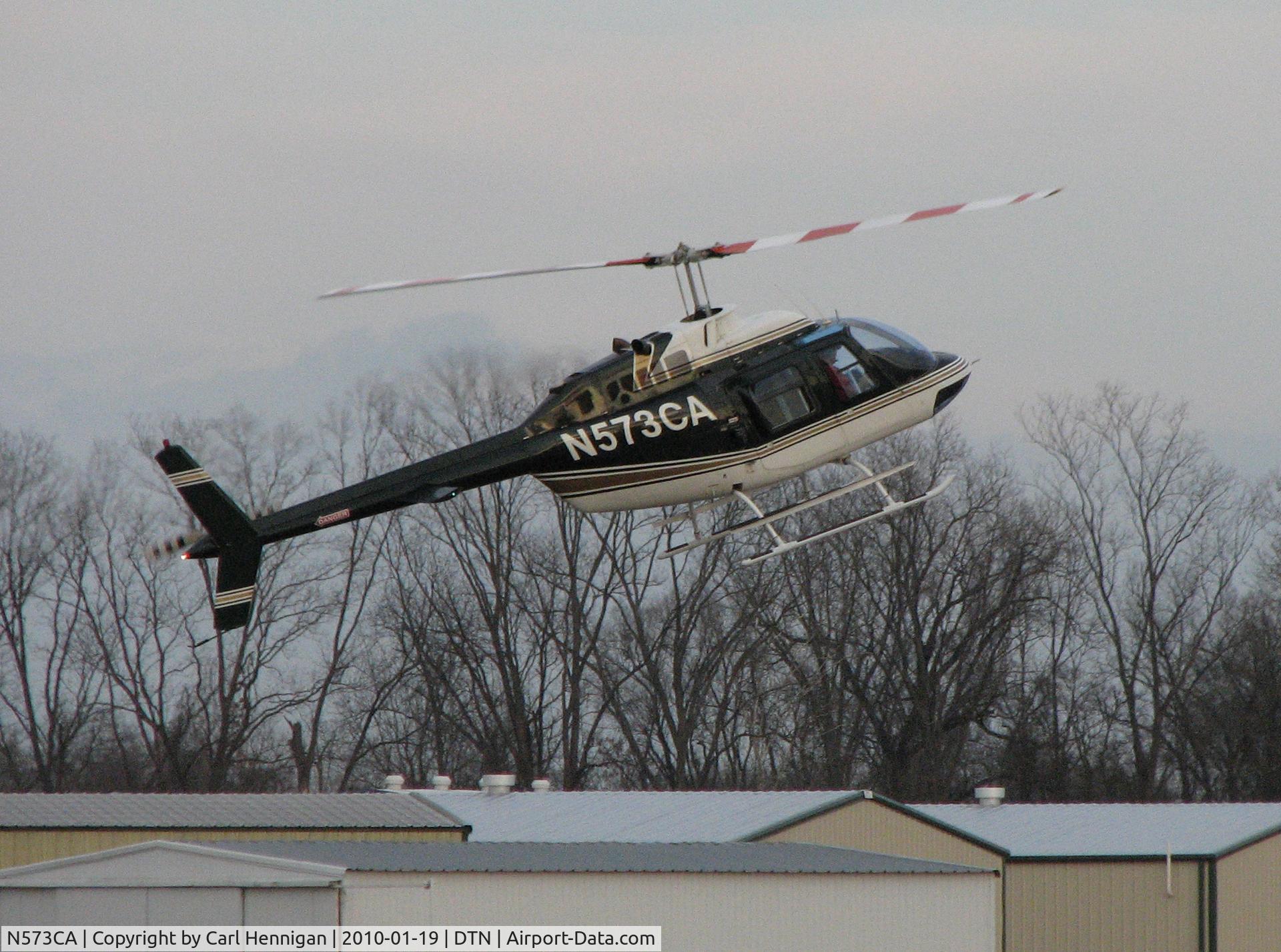 N573CA, 1975 Bell 206B JetRanger C/N 1785, Auto runway 14