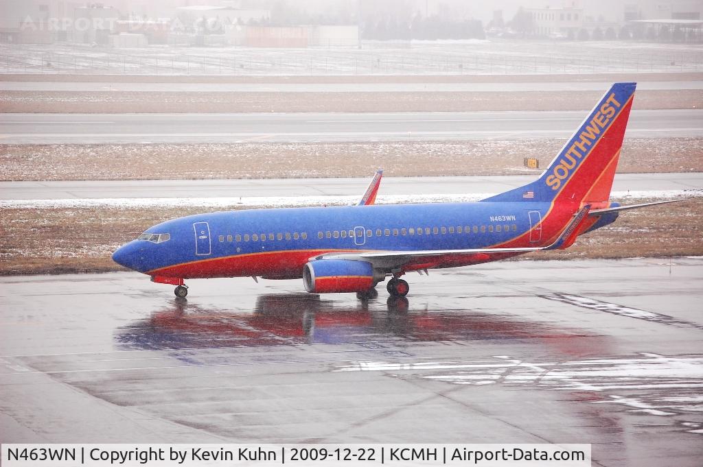 N463WN, 2004 Boeing 737-7H4 C/N 32467, You'd have to be crazy to go spotting in this kind of weather. Fortunately, I am crazy.