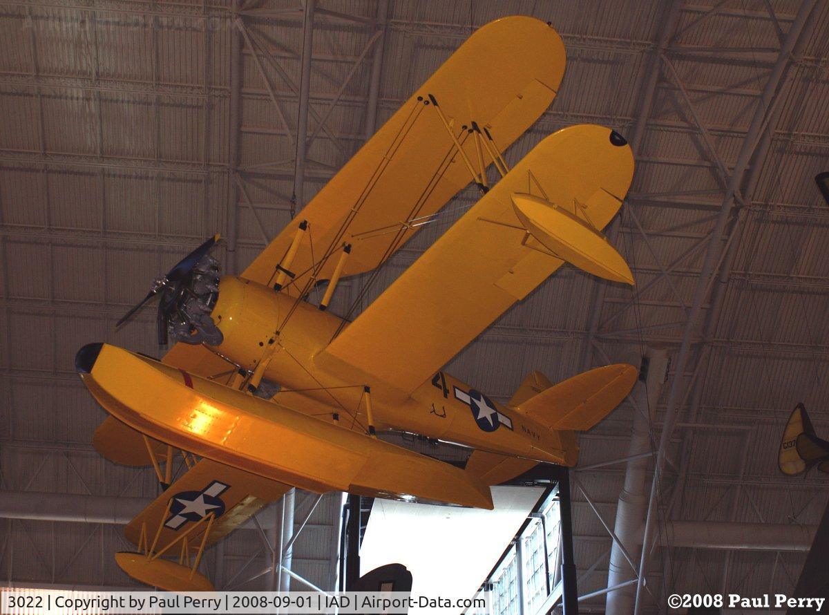 3022, 1941 Naval Aircraft Factory N3N-3 C/N Not found 3022, Floatplane trainer, a long forgotten niche