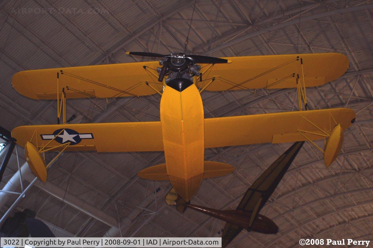 3022, 1941 Naval Aircraft Factory N3N-3 C/N Not found 3022, Reminiscient of a banana from this angle