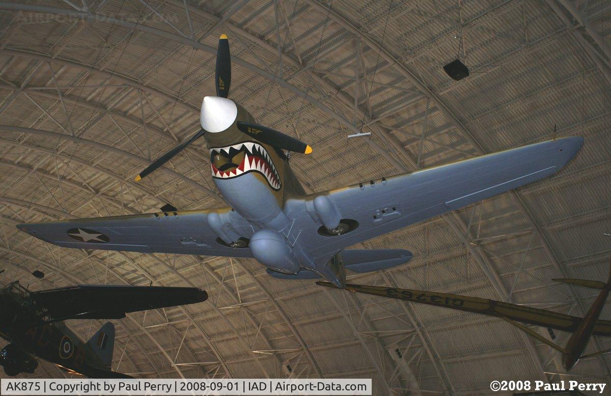 AK875, 1942 Curtiss P-40E Kittyhawk 1A C/N 15349, Smart looking P-40 in the building