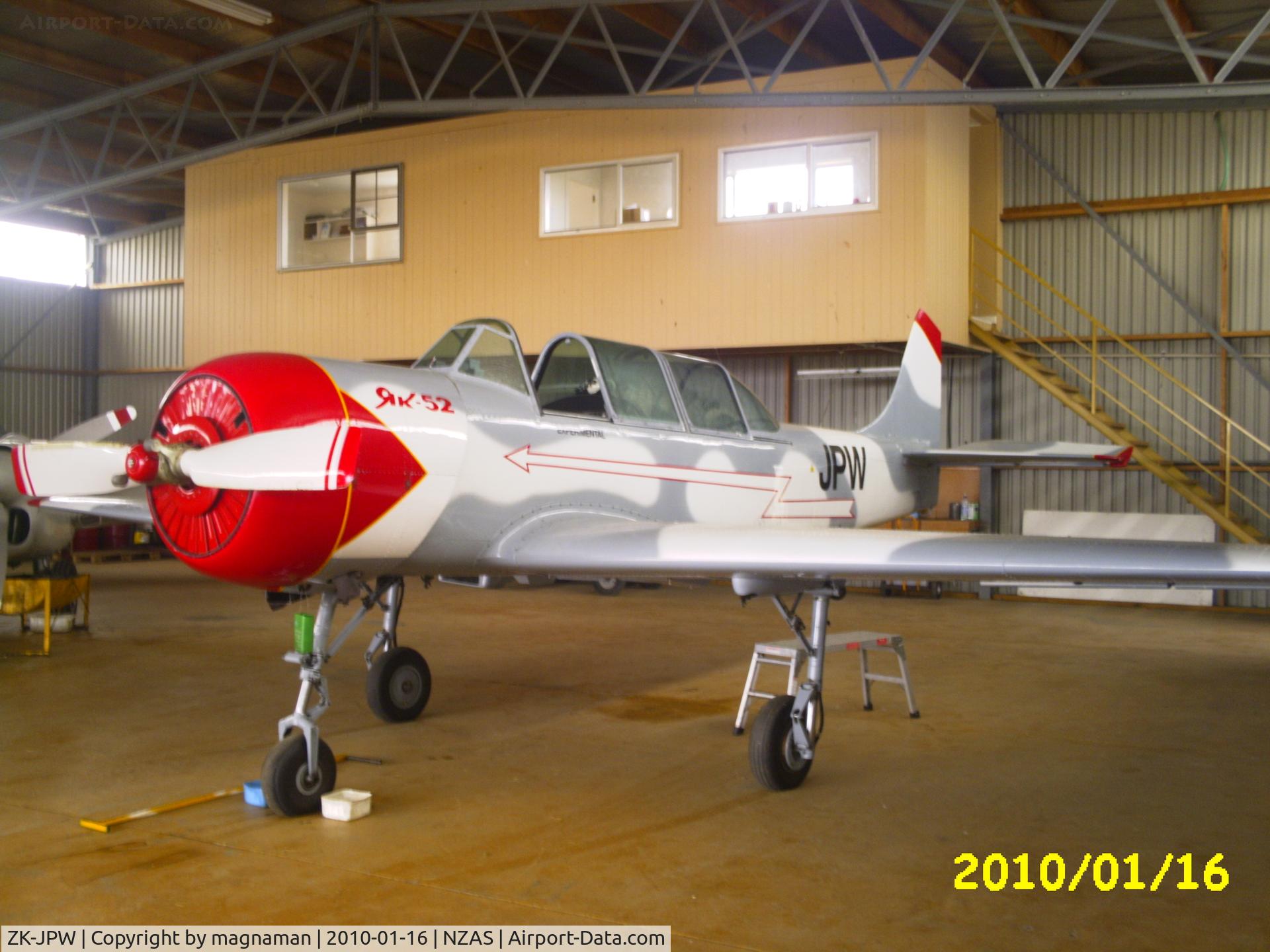 ZK-JPW, Yakovlev Yak-52 C/N 822214, at ashburton