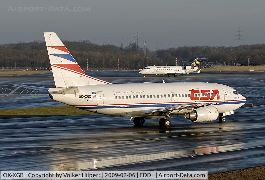 OK-XGB, 1992 Boeing 737-55S C/N 26540, at dus