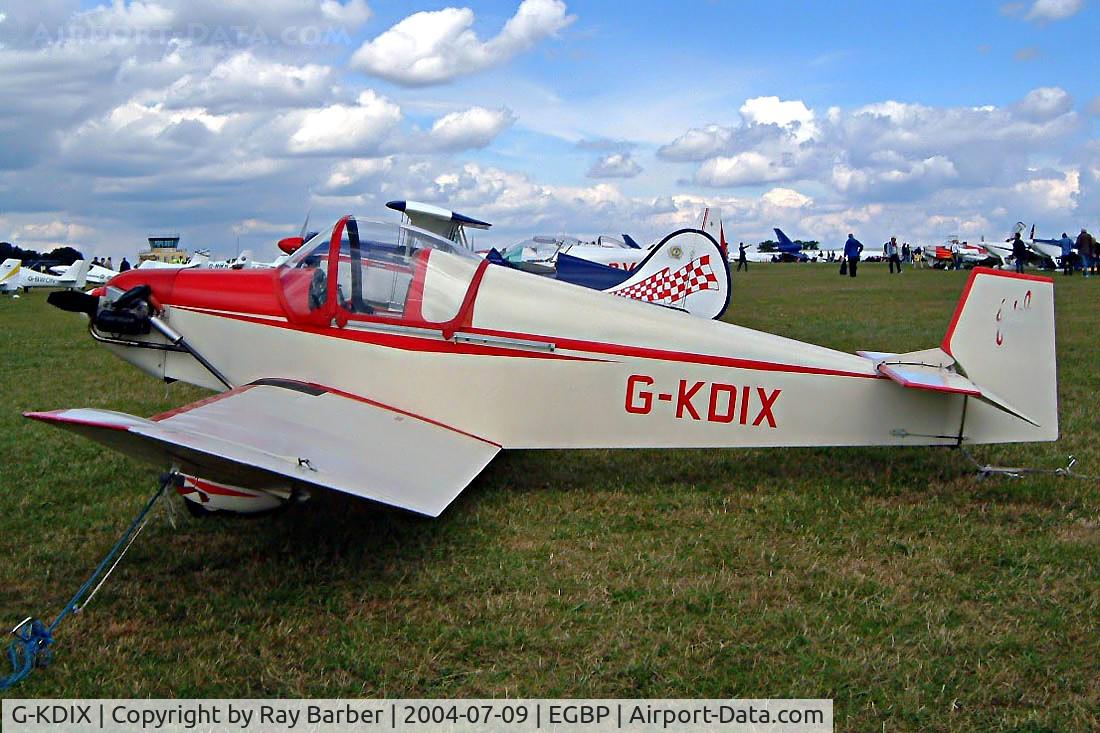 G-KDIX, 1984 Jodel D-9 Bebe C/N PFA 054-10293, Jodel D.9 Bebe [PFA 054-10293] Kemble~G 09/07/2004. Seen at the PFA Fly in 2004 Kemble UK.