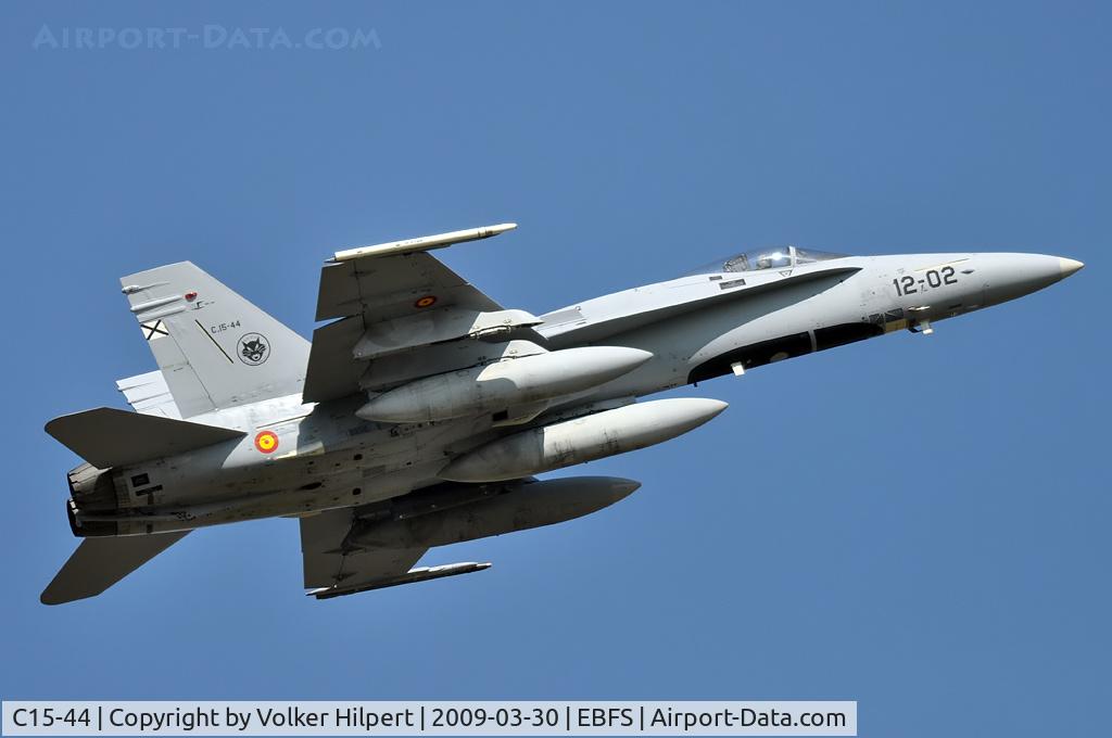 C15-44, McDonnell Douglas EF-18A+ Hornet C/N 0718/A553, EF-18A at Florennes TLP 03-09