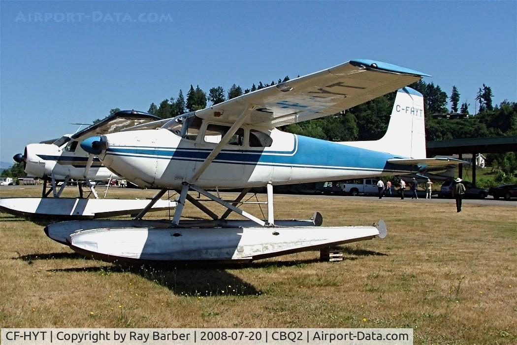 CF-HYT, 1955 Cessna 180 C/N 31730, Seen at its home base of Fort Langley. Although this is show here marked C-FHYT it is currently registered as CF-HYT