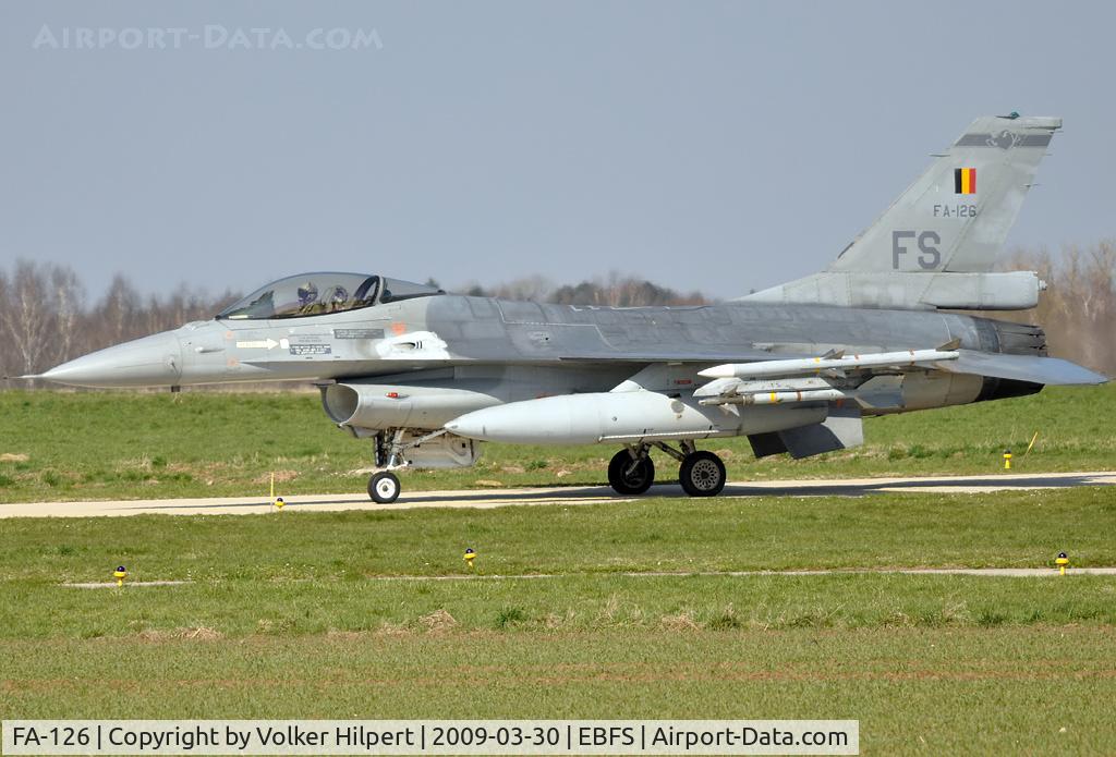 FA-126, SABCA F-16AM Fighting Falcon C/N 6H-126, F-16 at Florennes TLP 03-09