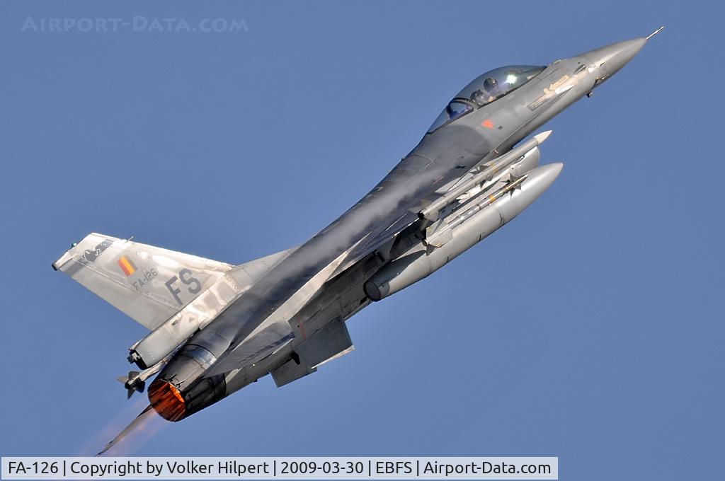 FA-126, SABCA F-16AM Fighting Falcon C/N 6H-126, F-16 at Florennes TLP 03-09