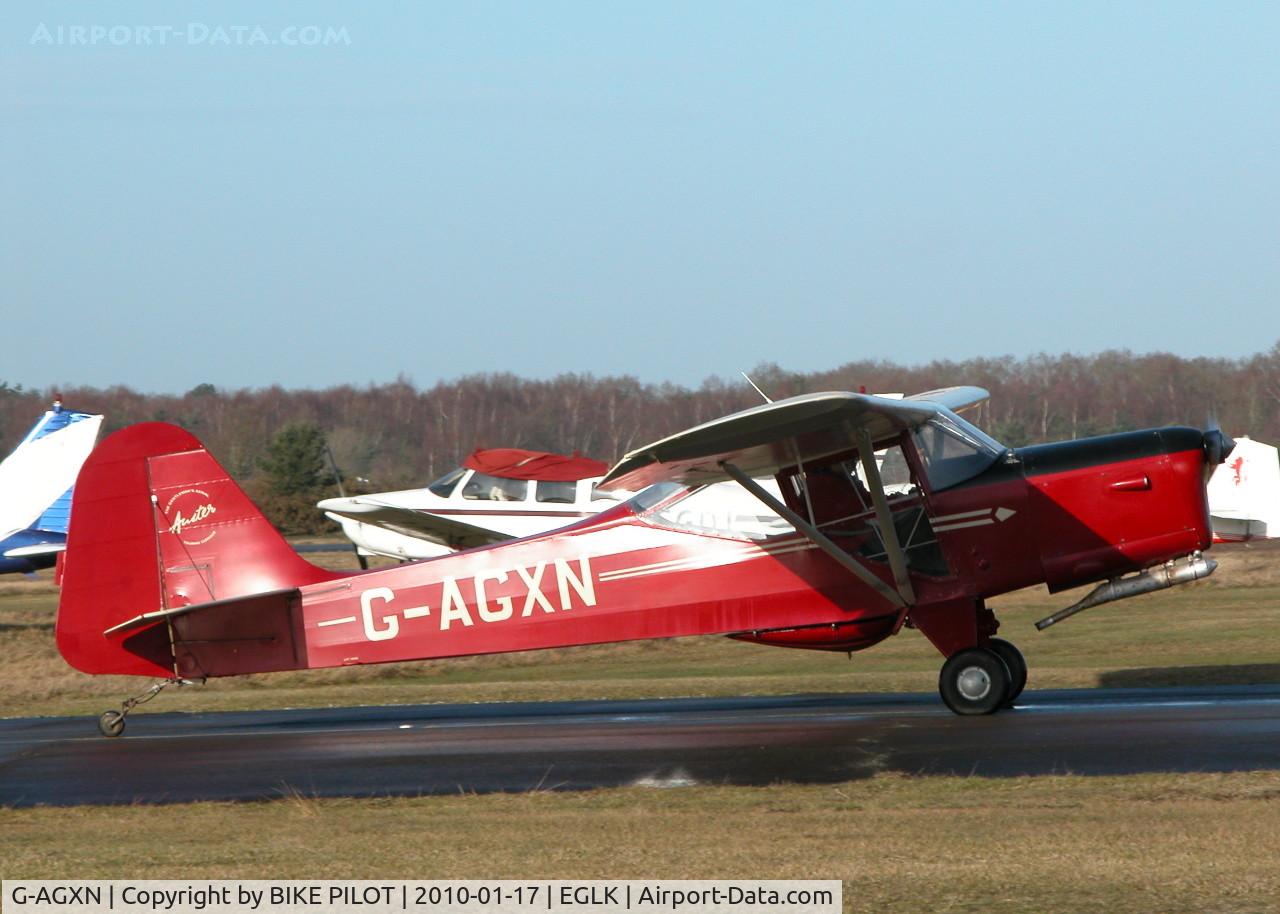 G-AGXN, 1946 Auster J-1N Alpha C/N 1963, NICE AUSTER FROM POPHAM EGHP. THIS A/C HAS A TRANSPARENT ACCESS DOOR ON THE RIGHT SIDE