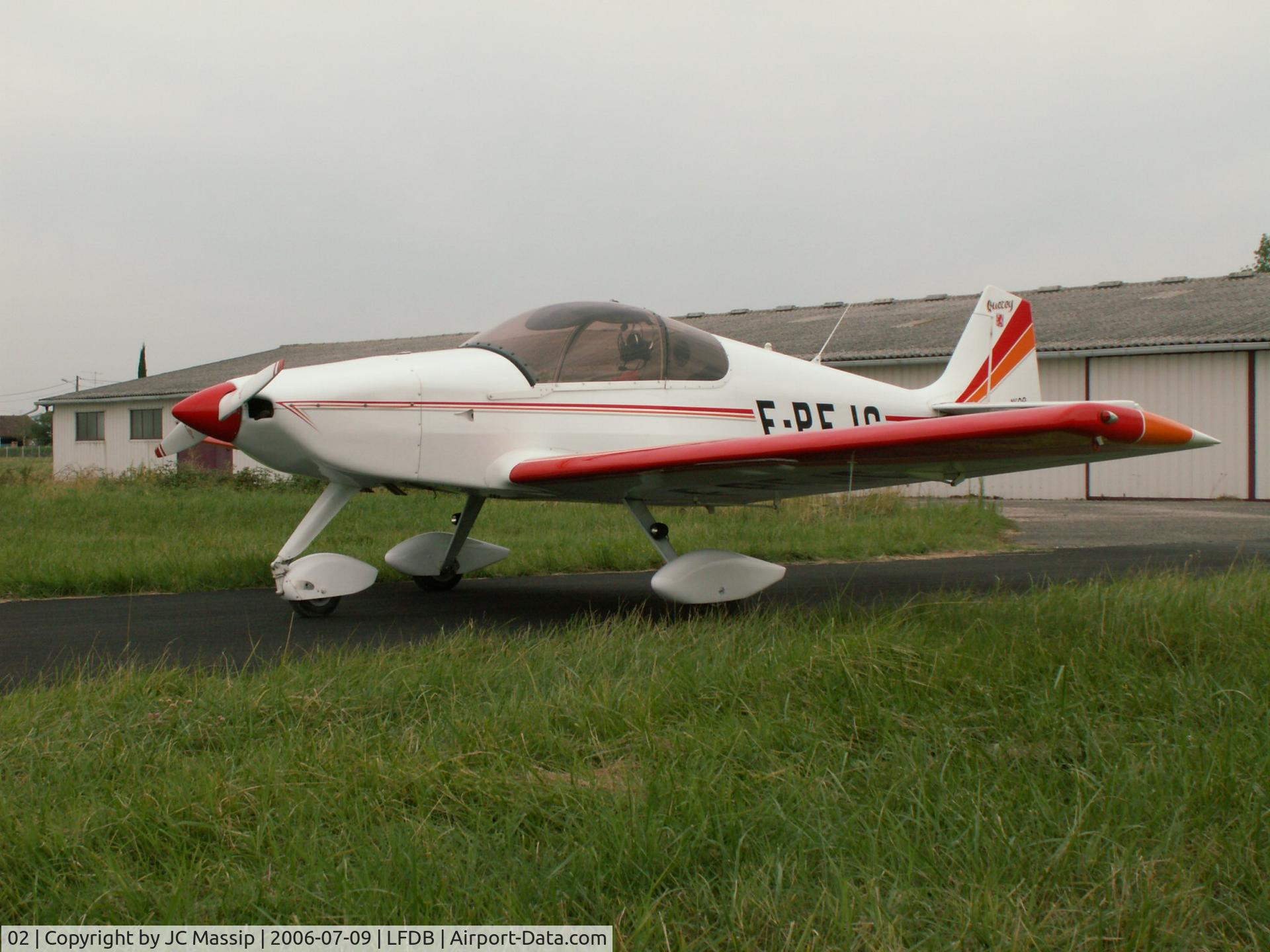 02, 2001 Jean Claude MASSIP Quercy CQR01 C/N 02, Cruise speed 100 knts, weight empty 360 kg, weighted 590 kg,autonomy 4 h