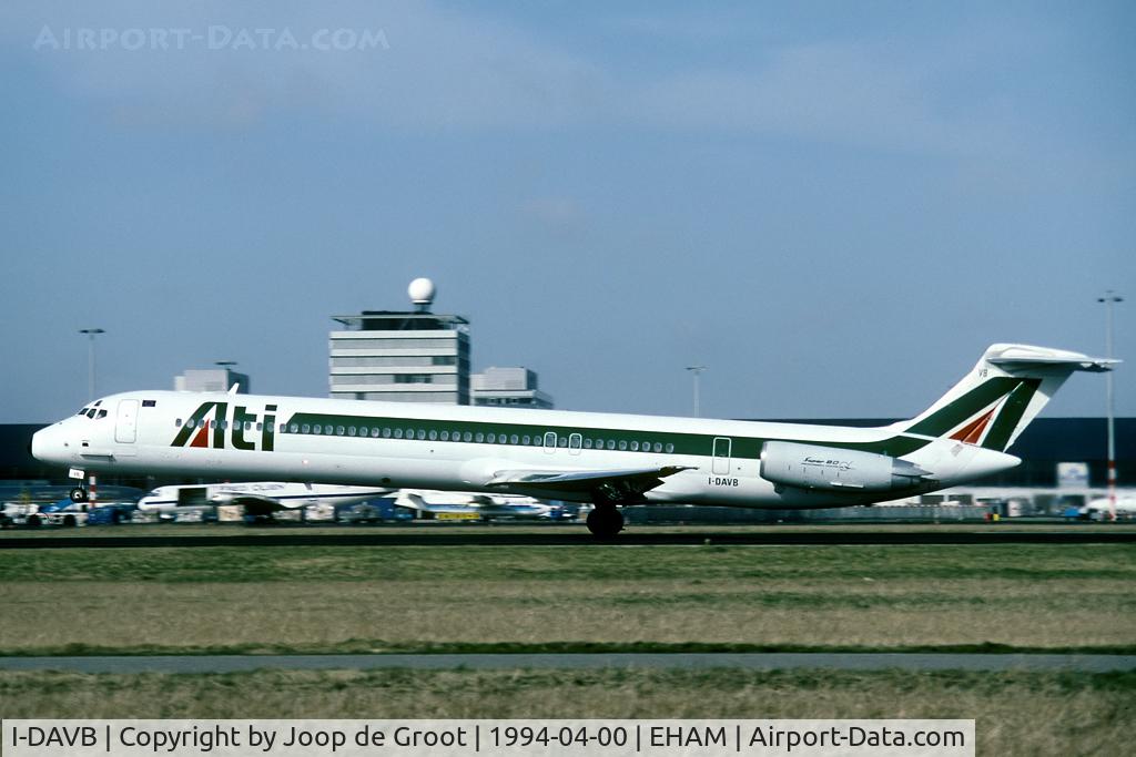 I-DAVB, 1986 McDonnell Douglas MD-82 (DC-9-82) C/N 49216/1262, This Alitalia MD-82 was temporarily in use with ATI.