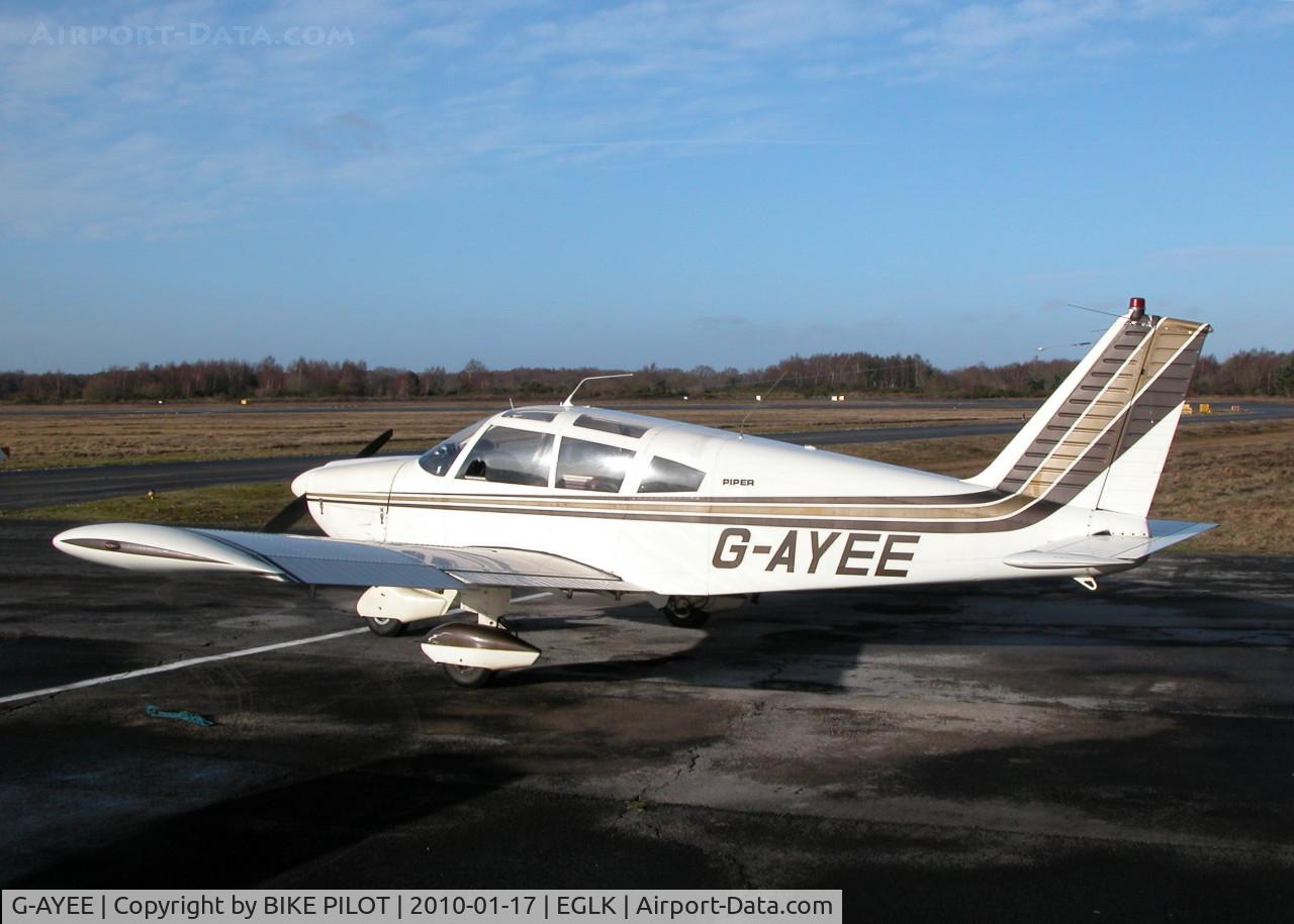 G-AYEE, 1970 Piper PA-28-180 Cherokee C/N 28-5813, VISITING A/C