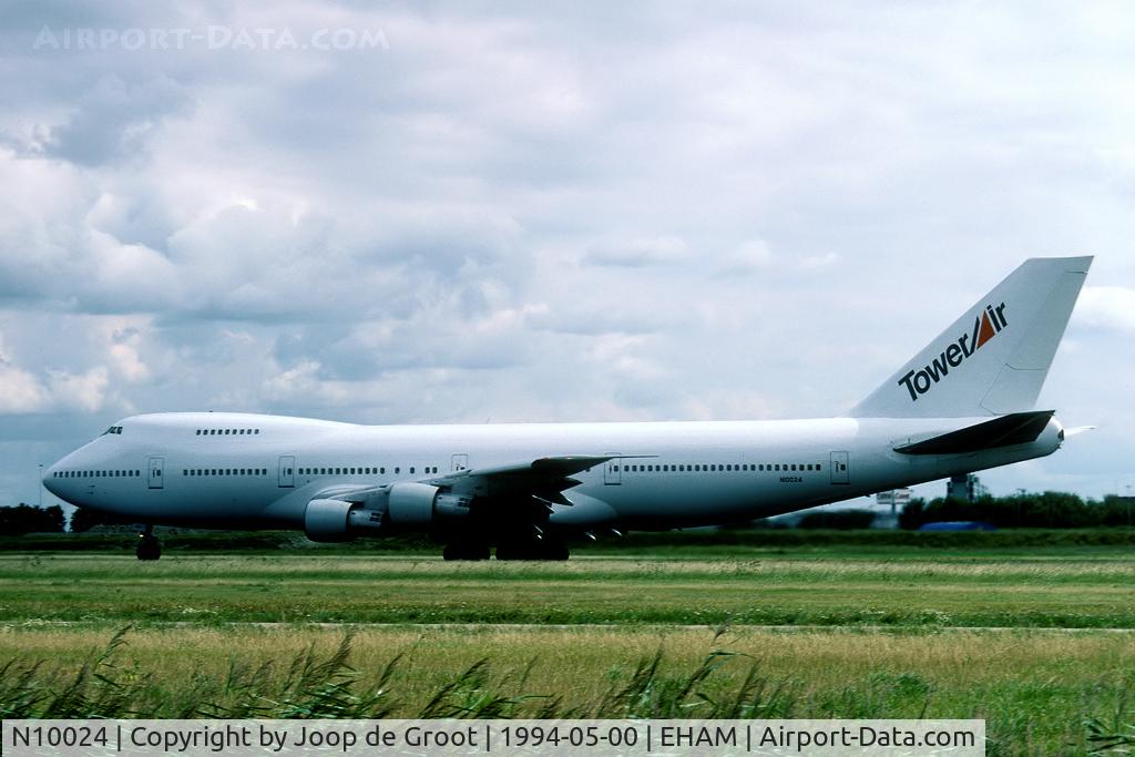 N10024, 1972 Boeing 747-238B C/N 20534, Tower Air preparing for take off