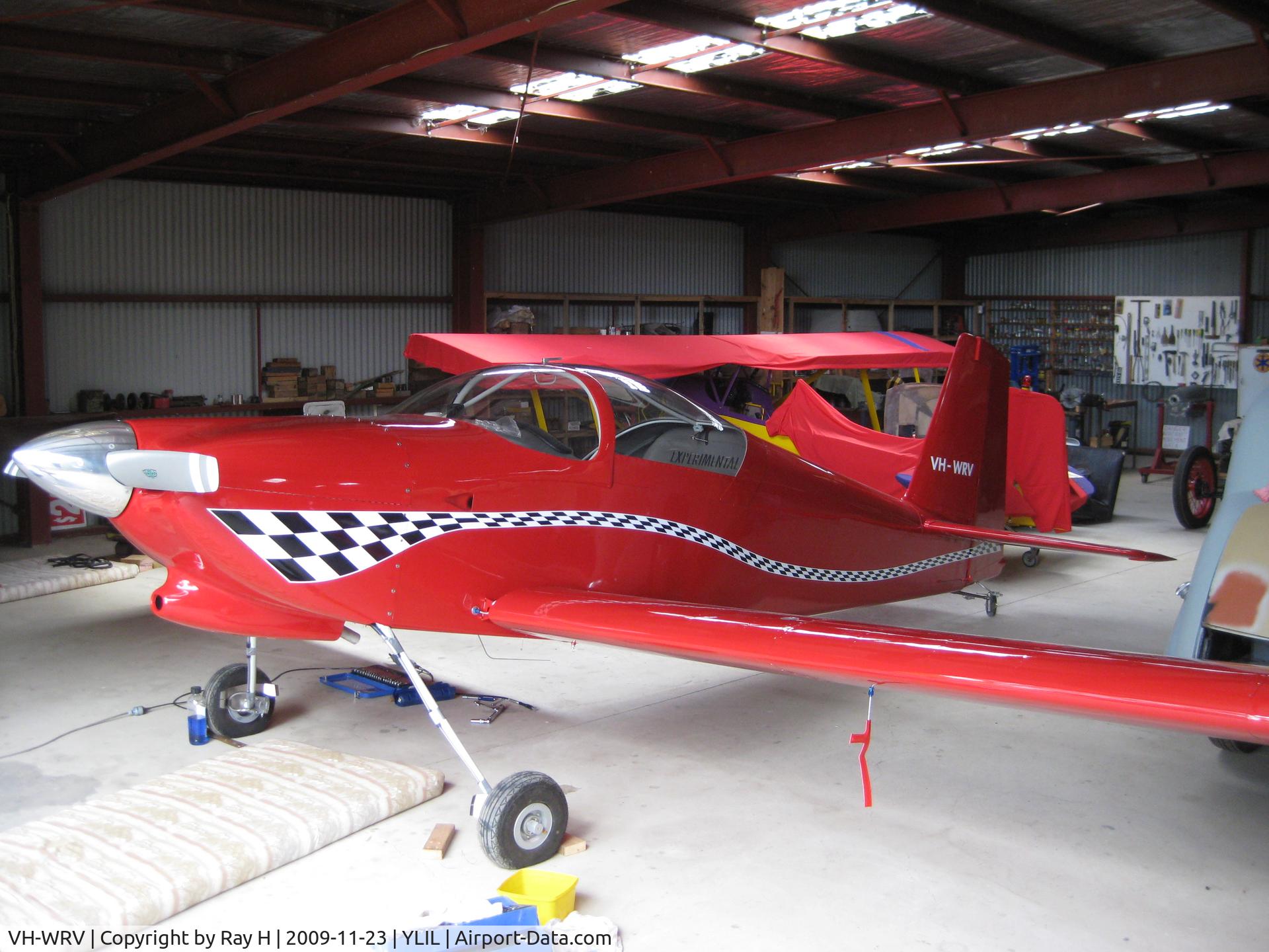 VH-WRV, 2003 Vans RV-7 C/N 71106, Pre first flight Dec 2009