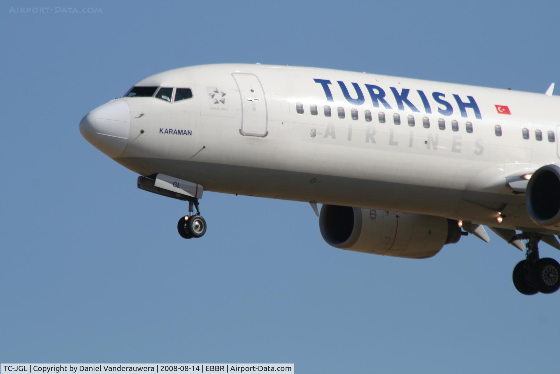 TC-JGL, 2006 Boeing 737-8F2 C/N 34410, Arrival of flight TK1937 to RWY 25L  (w/o Izmir Expo sticker)