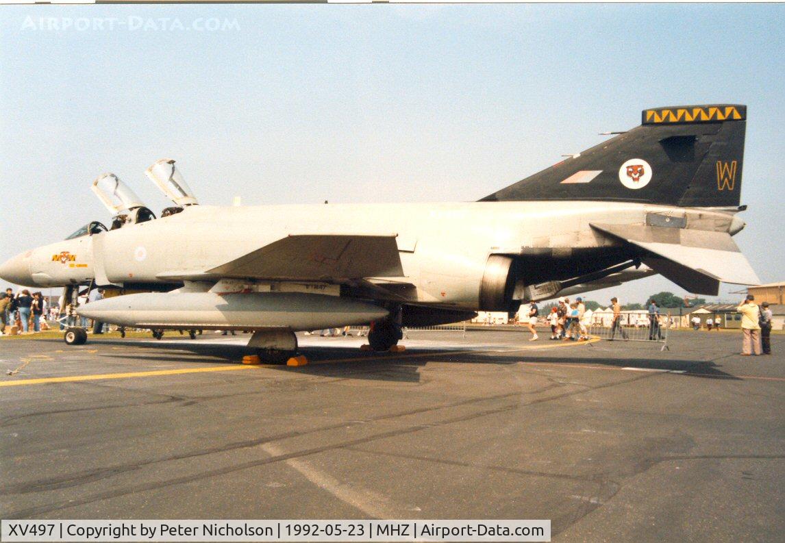 XV497, 1969 McDonnell Douglas Phantom FGR2 C/N 3454, Phantom FGR.2 of 74 Squadron on display at the 1992 Mildenhall Air Fete.