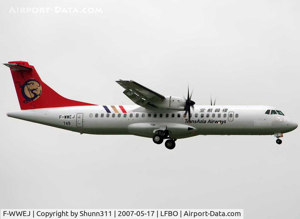 F-WWEJ, 2007 ATR 72-212A C/N 749, C/n 749 - To be B-22811