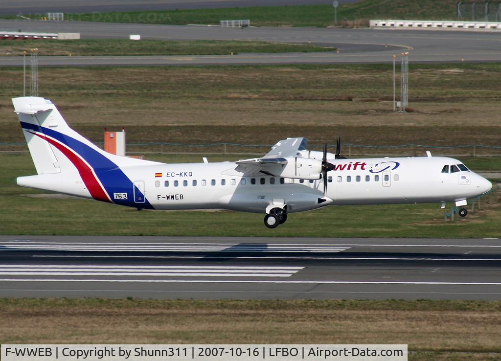 F-WWEB, 2007 ATR 72-212A C/N 763, C/n 763 - To be EC-KKQ