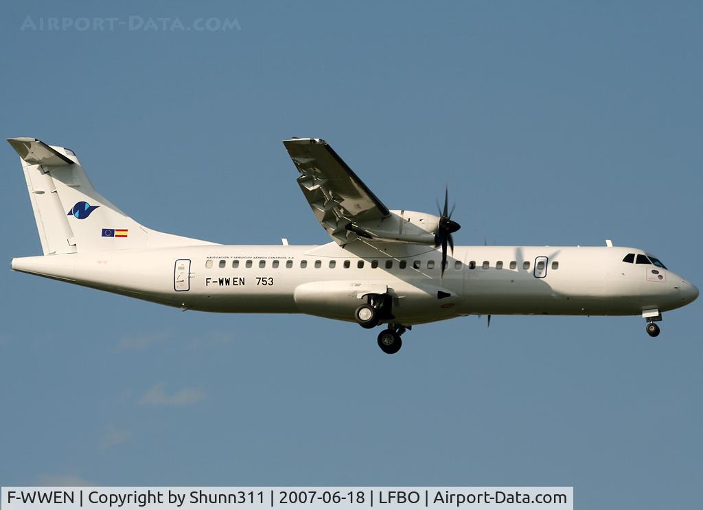 F-WWEN, 2007 ATR 72-212A C/N 753, C/n 0753 - To be EC-KGJ