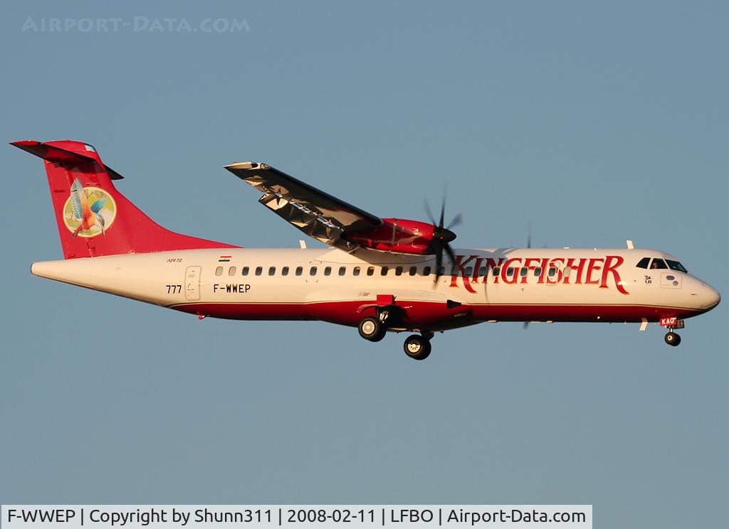 F-WWEP, 2008 ATR 72-212A C/N 777, C/n 777 - To be VT-KAQ