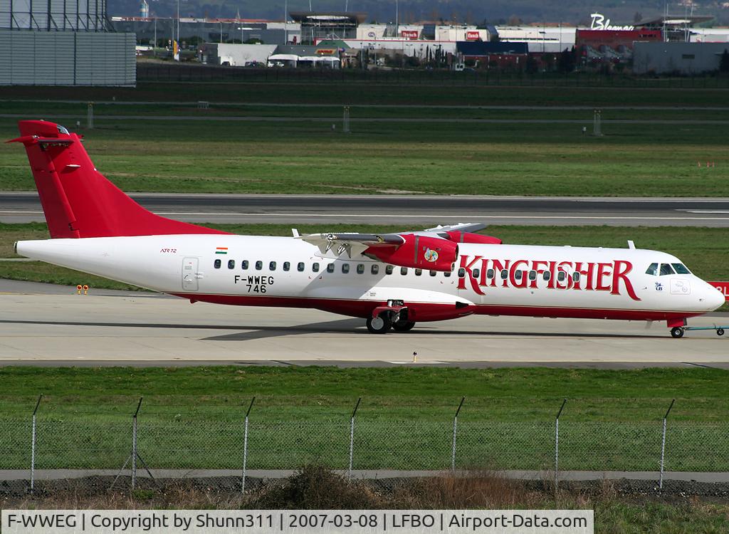 F-WWEG, 2007 ATR 72-212A C/N 746, C/n 0746 - To be VT-KAH