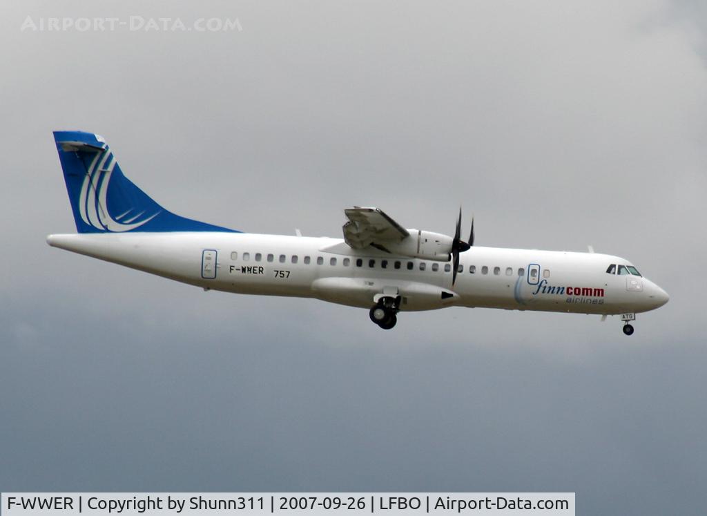 F-WWER, 2007 ATR 72-212A C/N 757, C/n 757 - To be OH-ATG