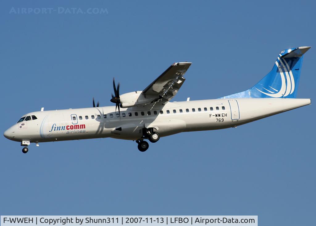 F-WWEH, 2007 ATR 72-212A C/N 769, C/n 769 - To be OH-ATH