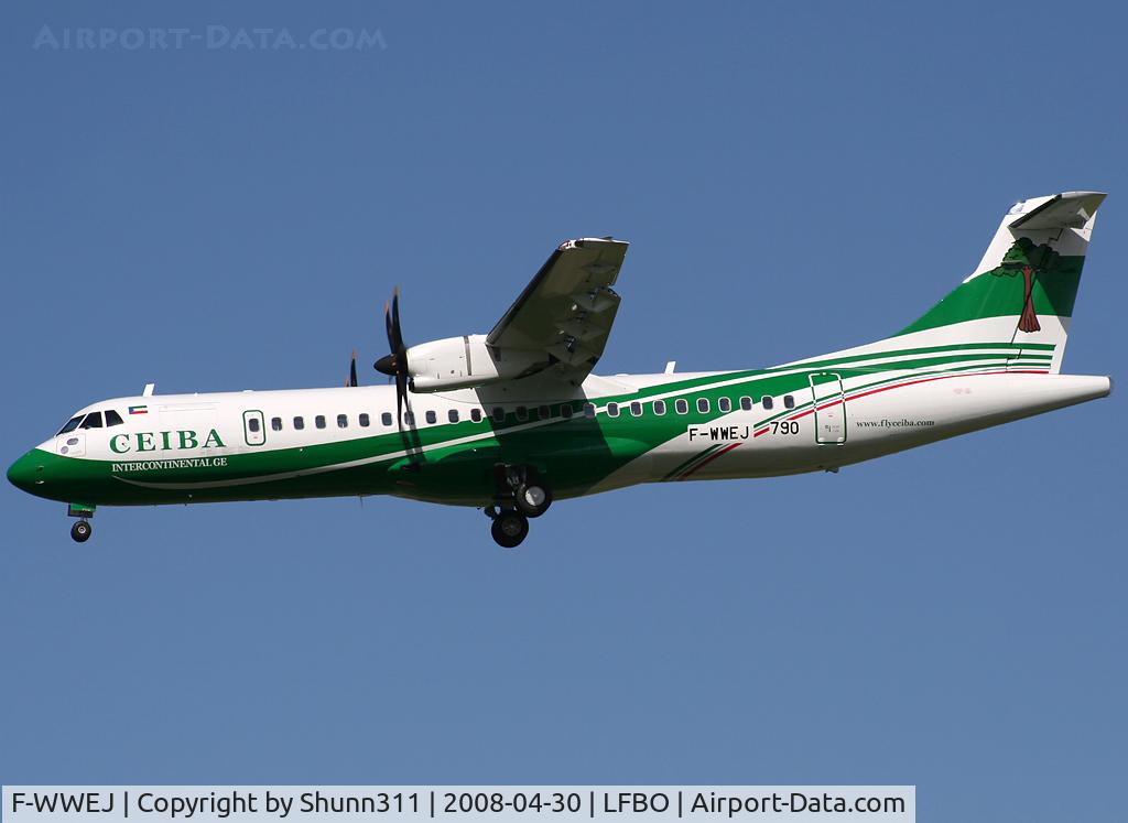 F-WWEJ, 2008 ATR 72-212A C/N 790, C/n 790 - To be 3C-LLI