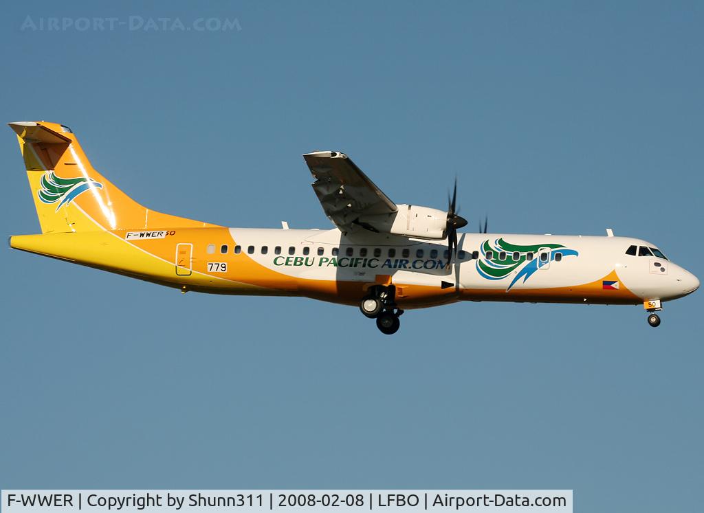 F-WWER, 2008 ATR 72-212A C/N 779, C/n 779 - To be RP-C7250