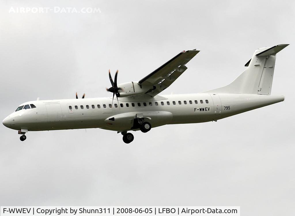 F-WWEV, 2008 ATR 72-212A C/N 795, C/n 795 - For Naysa as EC-KRY