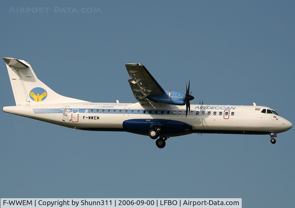 F-WWEM, 2006 ATR 72-212A C/N 732, C/n 0732 - To be VT-DKI