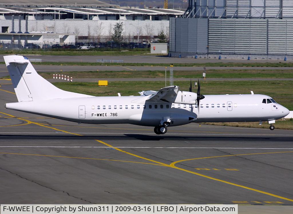 F-WWEE, 2008 ATR 72-212A C/N 786, C/n 786 - For Air Bostwana as A2-ABR