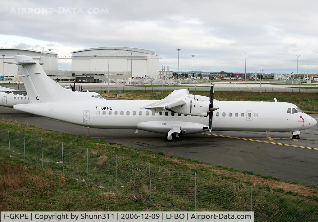 F-GKPE, 1990 ATR 72-102 C/N 192, Parked at Latecoere Aeroservices in all white on return to lessor...