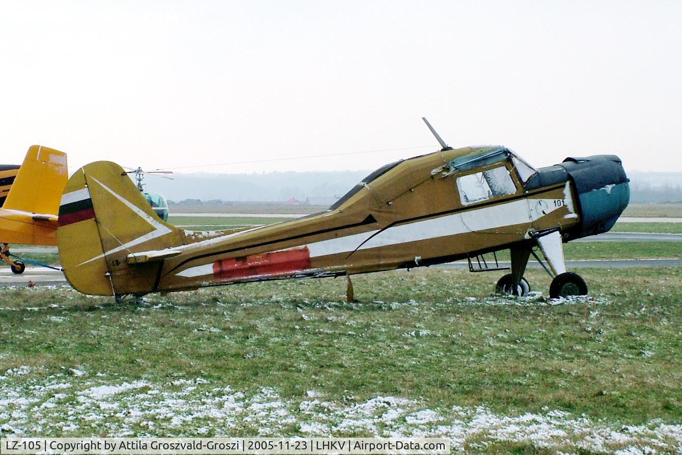 LZ-105, 1964 PZL-Okecie PZL-101A Gawron C/N 74125, Hungary-Kaposújlak airport. Ex Bulgarian airplane, stored for a component.