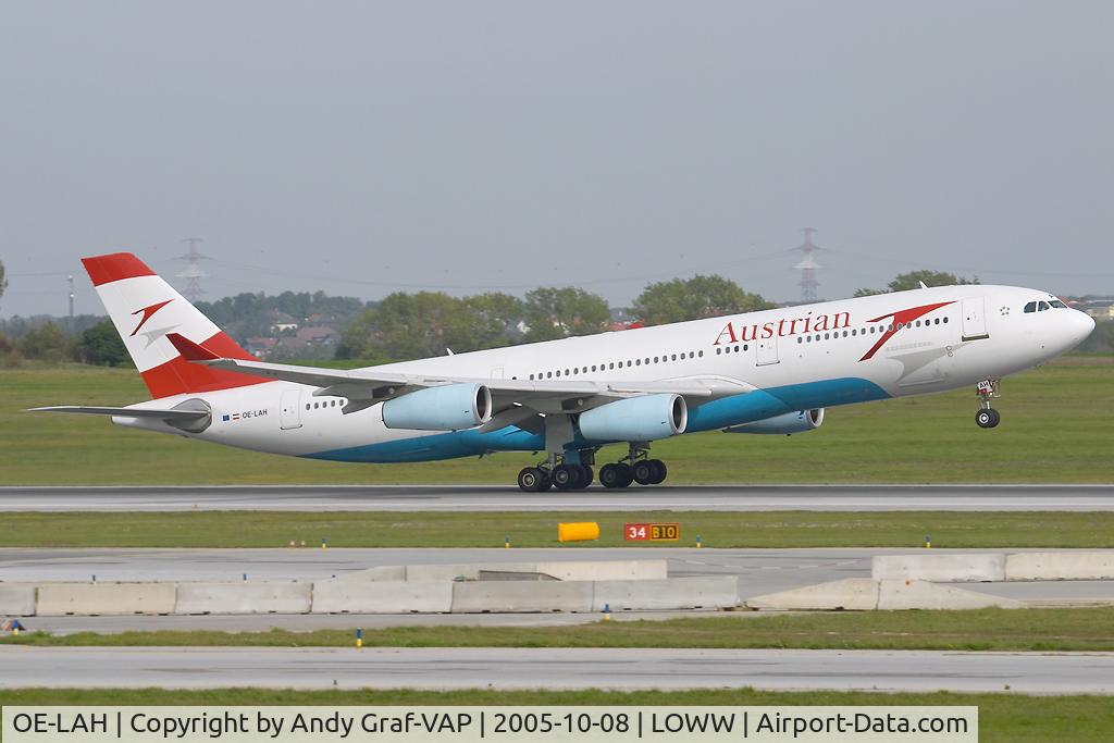 OE-LAH, 1995 Airbus A340-212 C/N 081, Austrian Airlines A340-200