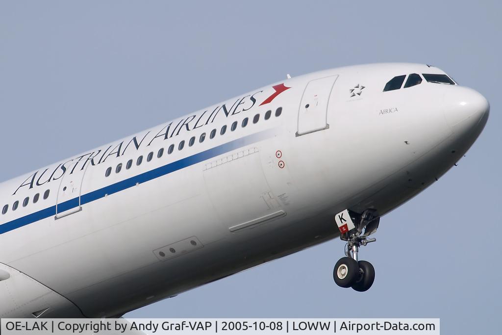 OE-LAK, 1997 Airbus A340-313 C/N 169, Austrian Airlines A340-300